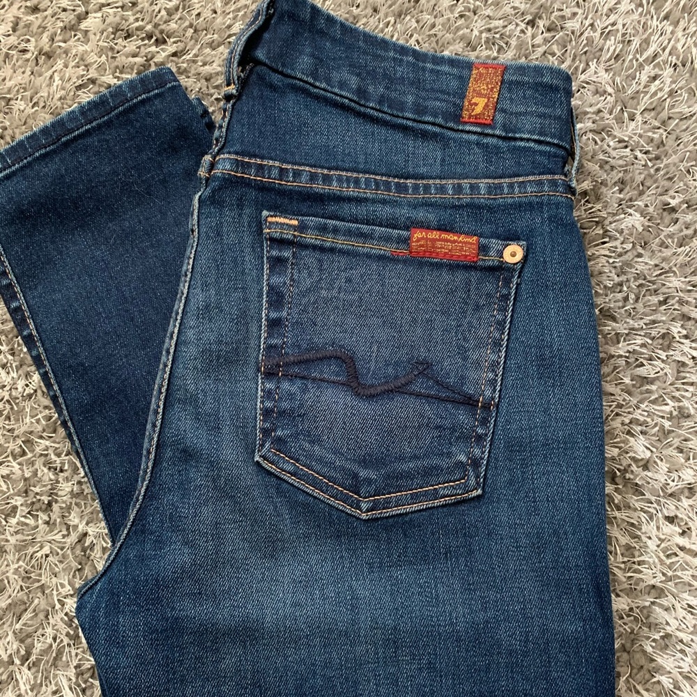 7 For All Mankind Mid-Rise Skinny Jean